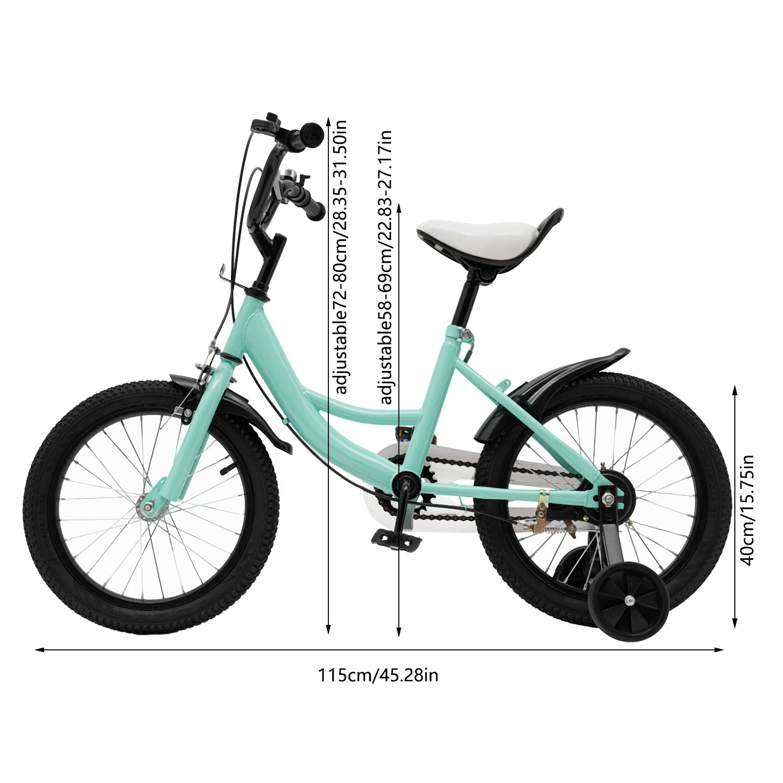 16 inch Children's Bicycle with Training Wheel for 5-8 Year-Old Kids