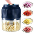 Electric Garlic Chopper Kitchen Mini Food Grinder Stainless Steel Blade Small Vegetable Chopper