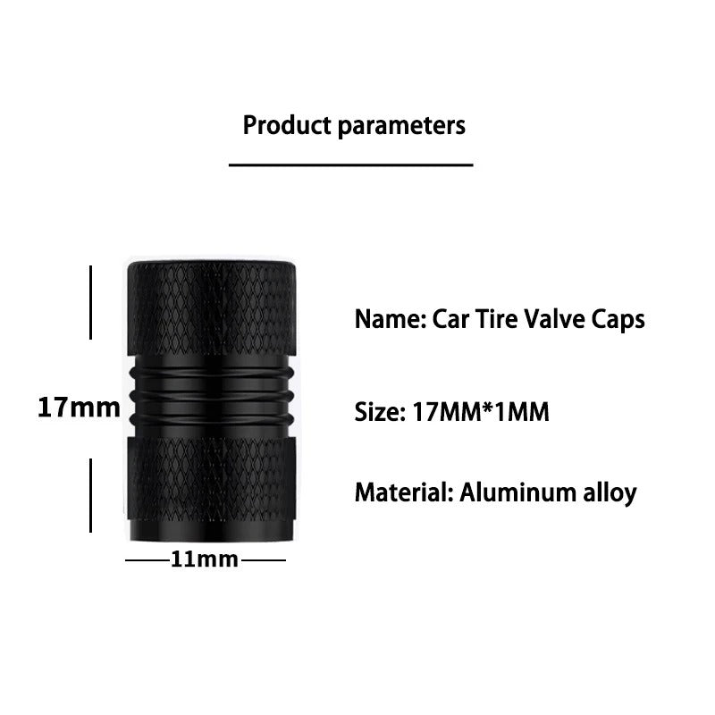 4Pcs Car Wheel Tire Valve Caps Air Stem Covers Accessories