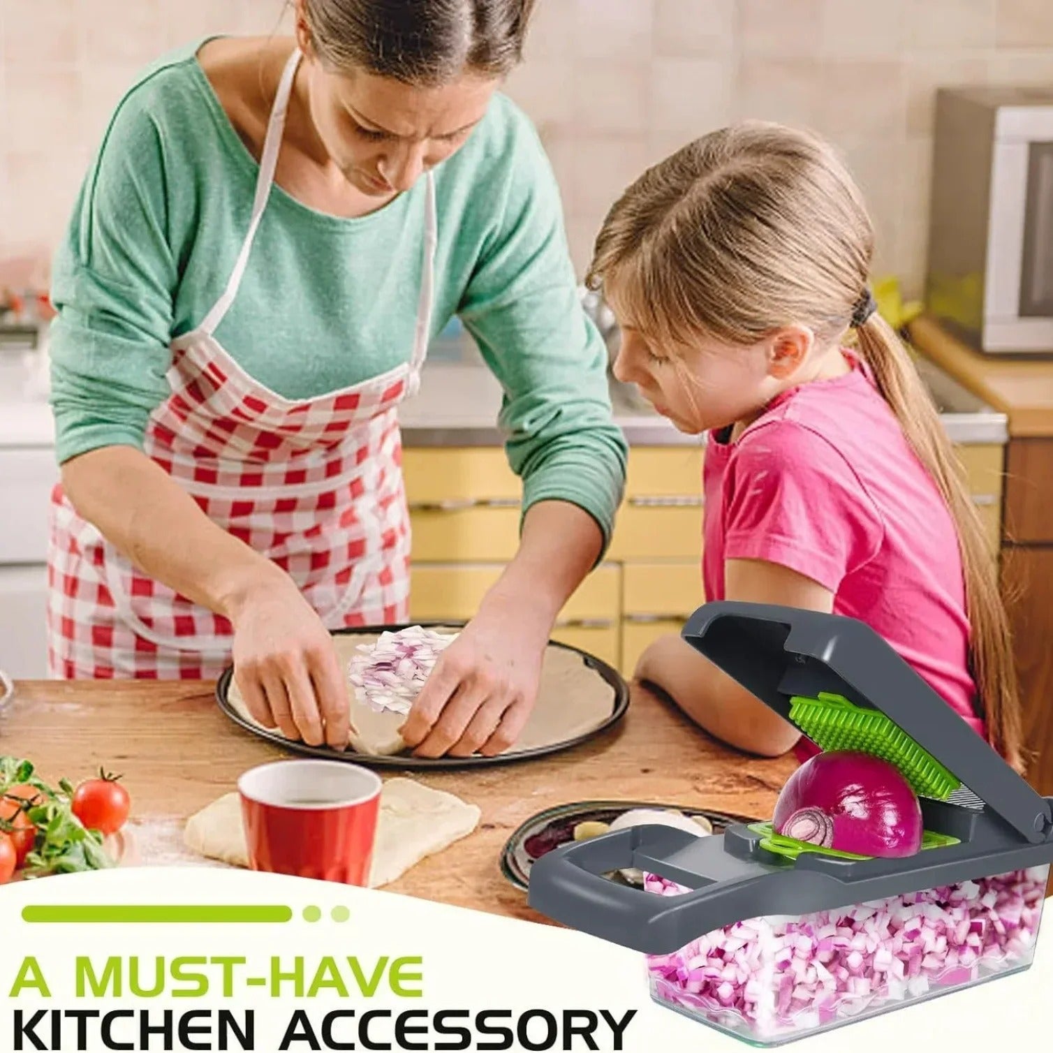 16 in 1 Vegetable Cutter Multifunctional Kitchen Tool, 5-in-1 Food Chopper