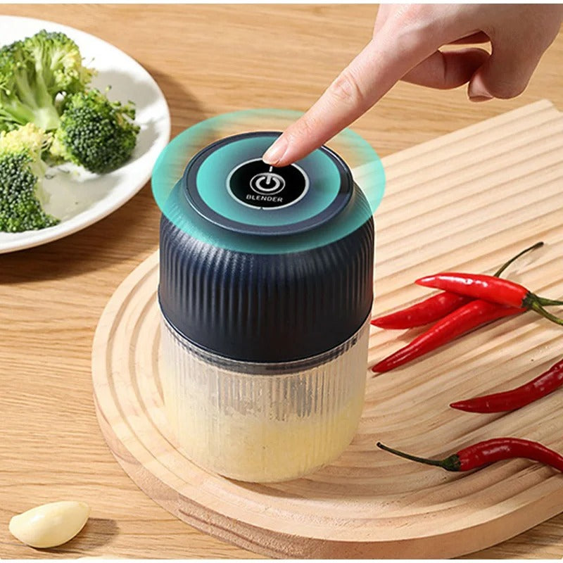 Electric Garlic Chopper Kitchen Mini Food Grinder Stainless Steel Blade Small Vegetable Chopper
