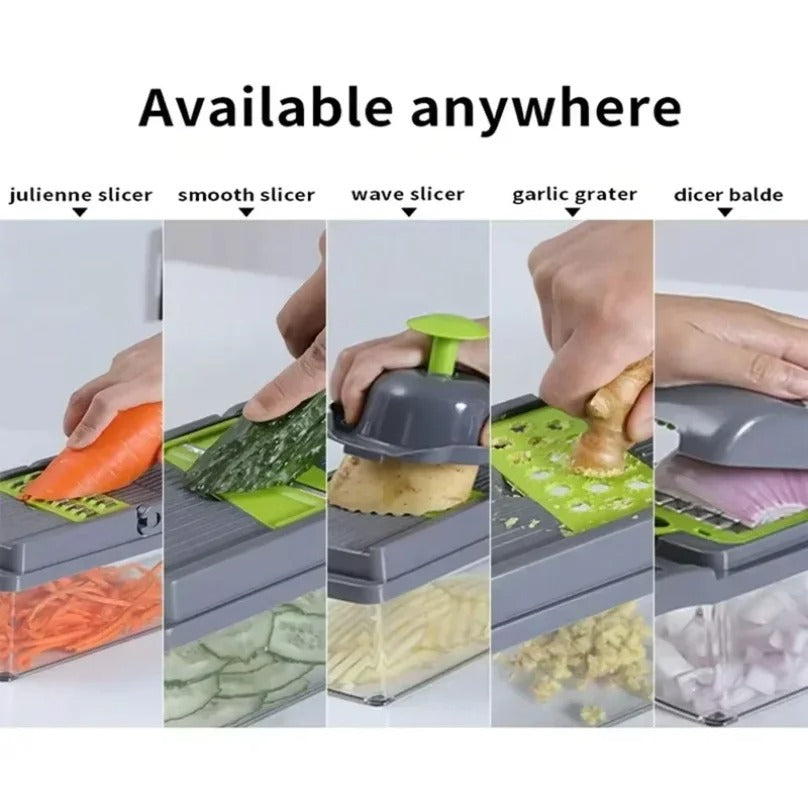 16 in 1 Vegetable Cutter Multifunctional Kitchen Tool, 5-in-1 Food Chopper