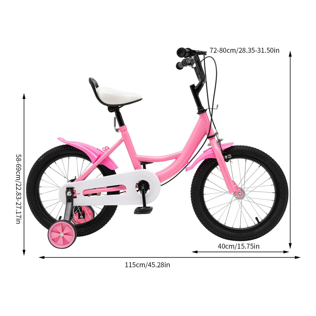 16 inch Children's Bicycle with Training Wheel for 5-8 Year-Old Kids